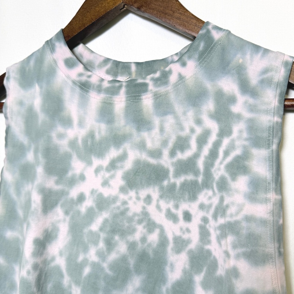 Lululemon All Yours Tank Top Marble Dye Green Pink Size 6 Activewear